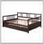 Lit de jour double en bois avec lit gigogne simple, peu encombrant et multifonctionnel pour la vie moderne-264541939