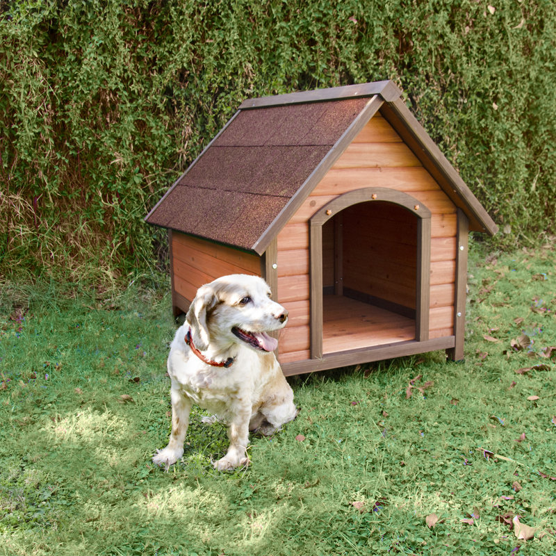 Charitee Premium+ A-Frame Dog House, Medium (32" H x 30.75" W x 34.5" D)