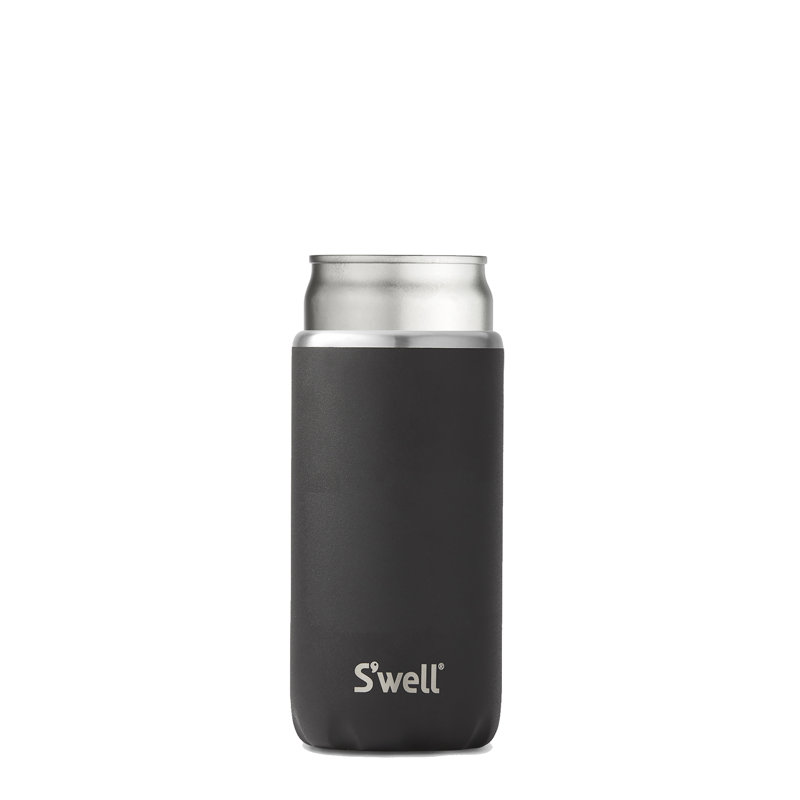 S'well Stainless Steel Chiller Triple-Layered Vacuum-Insulated Keeps Drinks Cool and Hot, Teakwood, 12 oz.