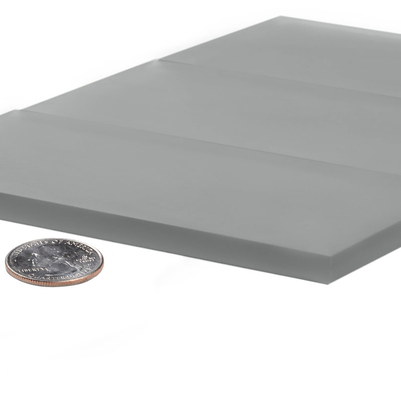 6'' x 3'' Glass Subway Wall Tile, Gray