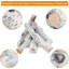 Ensemble de 6 bûches pour foyer au gaz, grandes bûches en céramique de bouleau blanc pour tous les types d'intérieur / extérieur