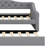 Upholstered Daybed With LED Belt And Trundle-106762259