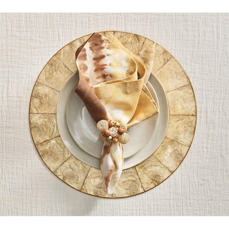 Java Napkin Ring, Natural/Brown