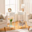 Slim Bedside Side Table with Storage-114295195