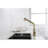 Pull Down Kitchen Faucet In Gold And Stainless - Modern Elegant Design For Aesthetics High Arc Sink Versatile Stream Spray Options-2102437691