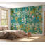 Murale botanique pelez et collez Christopher - Bleu jardin printanier-106738962