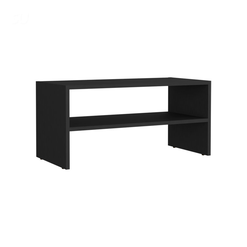 Range-chaussures empilable de 23 pouces de large à 2 niveaux pour un rangement efficace et une gestion de l'espace, parfait pour les placards et les vestibules.