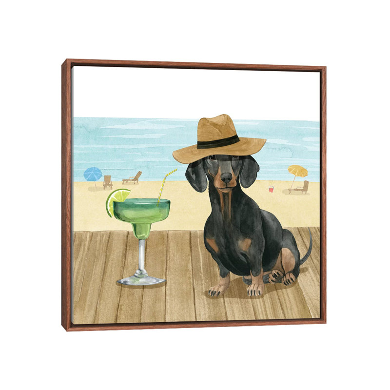 «Let's Go for aBoardwalk IV» par Grace Popp - reproduction d'art, Pas de tapis, H 18 po x l 18 po x 1,5 po