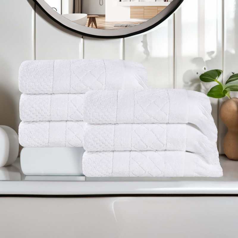 Serviette de bain Rolla, Blanc, Ensemble de 3 serviettes de bain