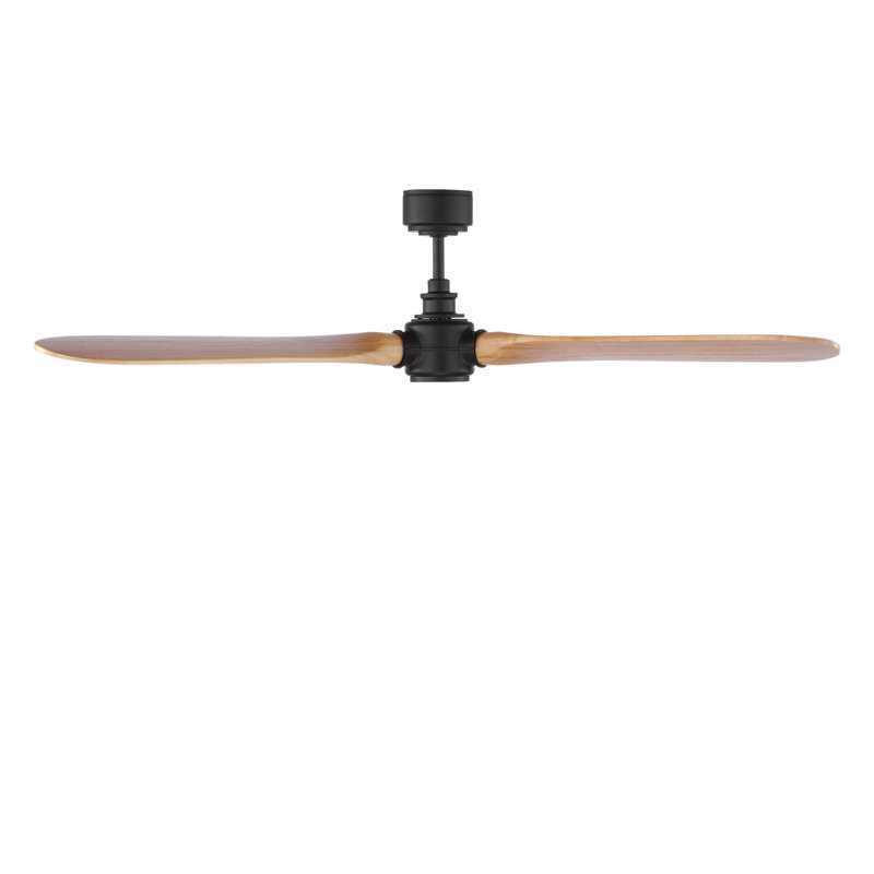 Valiant Smart 60 Ceiling Fan, Midnight Black, Natural Honey