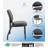 Sopris Vinyl Seat Reception Chair with Metal Frame-918663198
