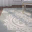 Tapis gris / beige en laine touffeté à la main Cruz-1905333131