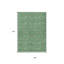 Tapis extérieur lavable à motif géométrique vert sauge et pêche 8 pi x 10 pi