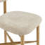 Tabouret de bar Agawam rembourré avec tissu de couleur avoine et structure en bois massif - Lot de 1-1331282729