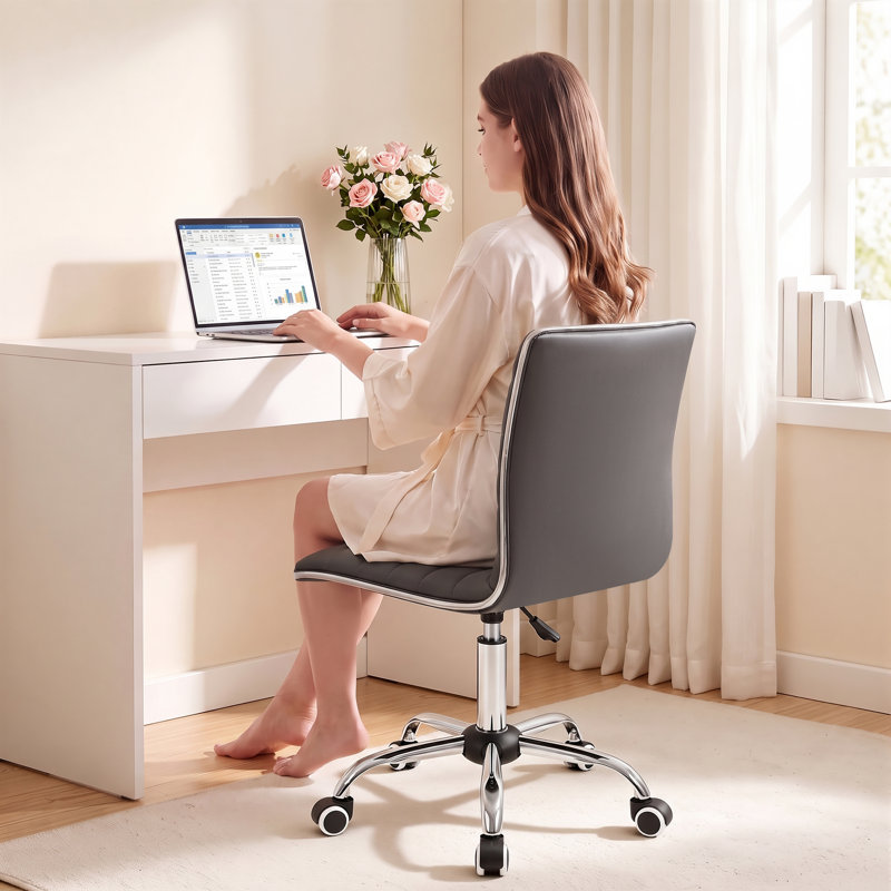 Chaise de bureau d'ordinateur Kaycee, Gris