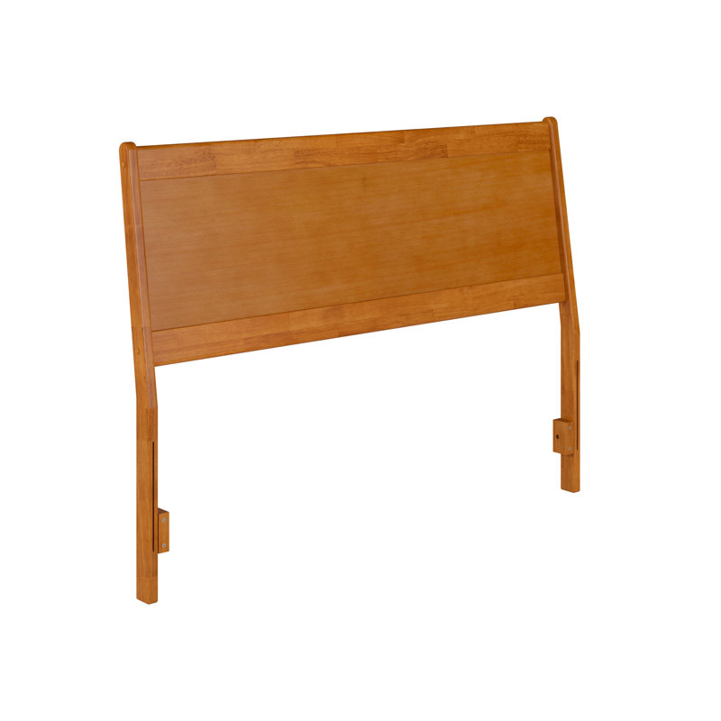 Sadiras Solid Wood Modern Angled Panel Headboard, Queen, Light Toffee
