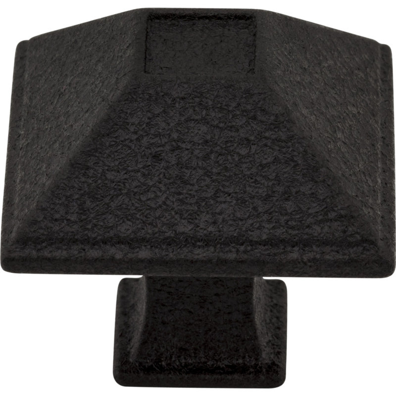 Tahoe Square Knob, 1 1/2", Black