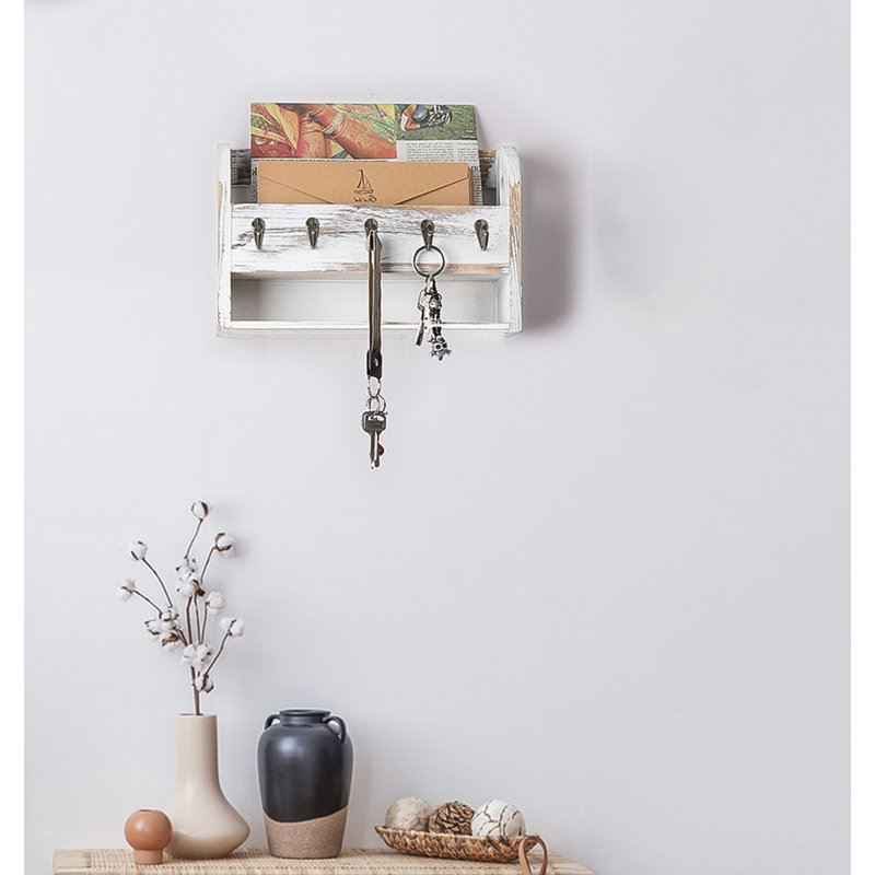 Ping Manufactured Wood Wall Organizer, White