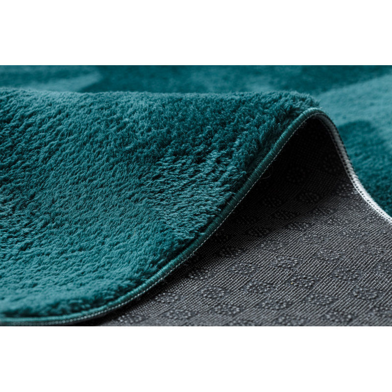 Pacificia Solid Colour Area Rug, Rectangular 60cm x 100cm, Green