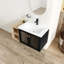 Meuble-lavabo mural avec lavabo et armoire combinée