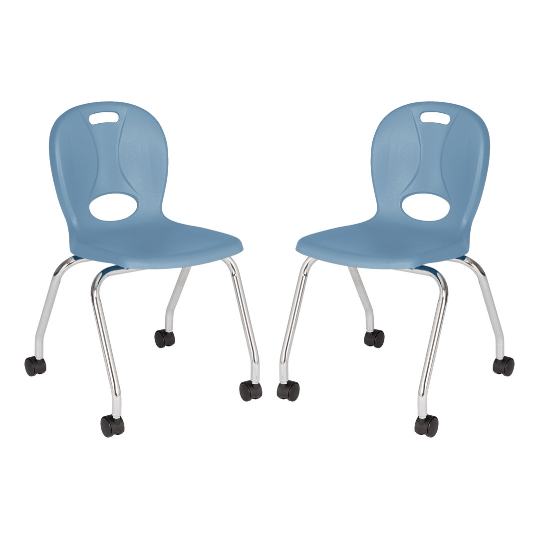 Classroom Chair with Wheels ( Set of 2 ) (Set of 2) Learniture Seat 