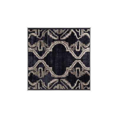 Machine Washable Purple Area Rug
