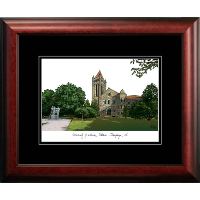NCAA Illinois Fighting Illini Academic Lithograph Picture Frame