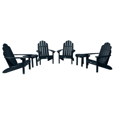 Anette Outdoor Adirondack Chair With Table