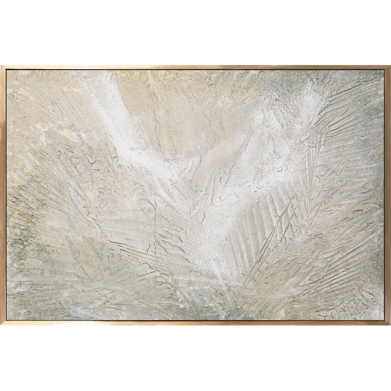 Day Walk - Peinture sur toile, Encadrement doré