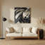 «Lyrical Abstraction 49», art mural en métal gris-1430002269