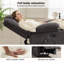 3-Position Adjustable Manual Recliner with Cup Holders-639370566