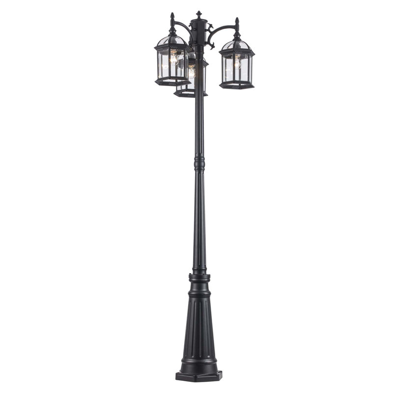 Lampadaire 3 lumières H 79 "Roscoe (double), Noir