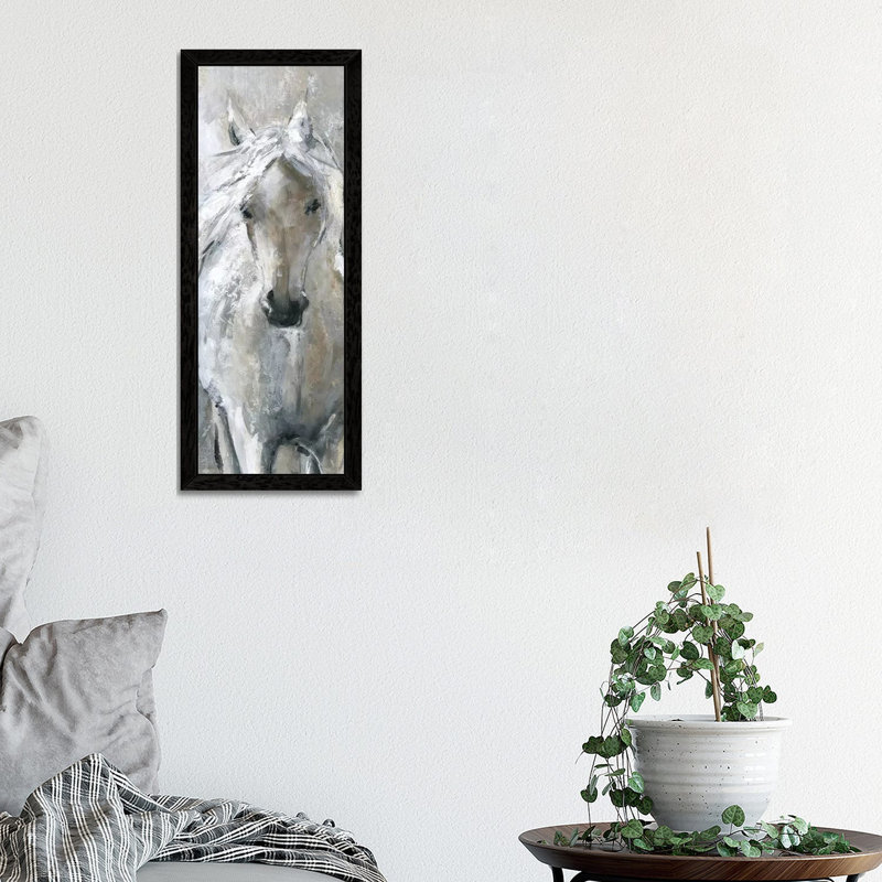 Standing Proud by Carol Robinson - Panoramic Painting on Canvas, Black Framed, 152.4 cm H x 50.8 cm W