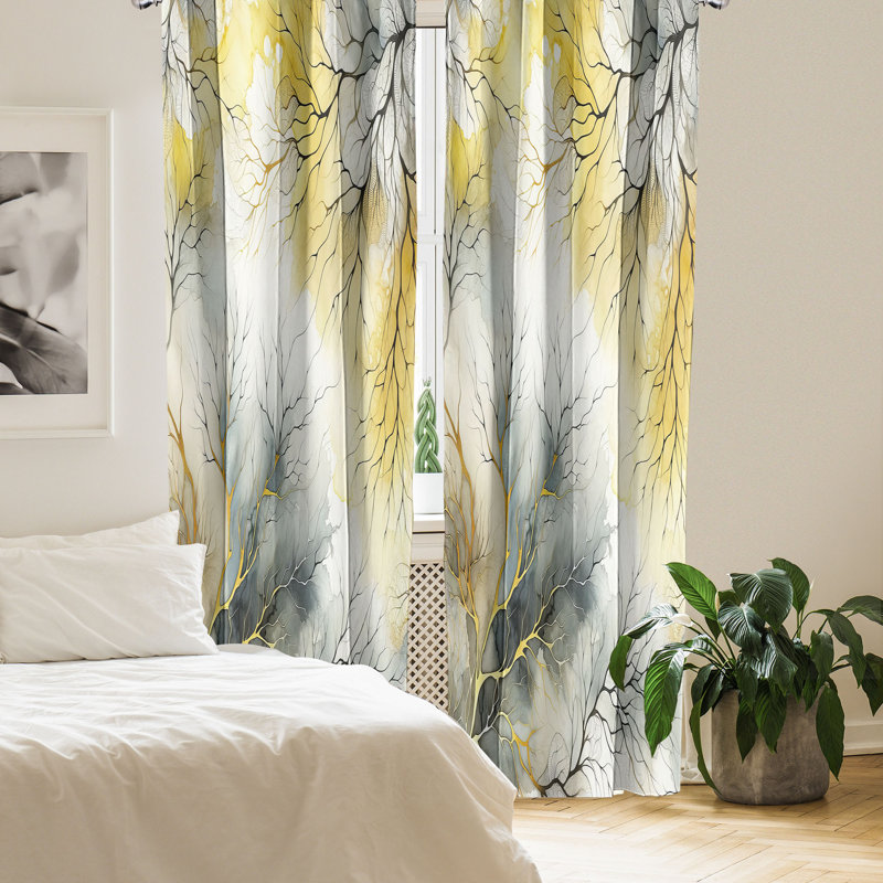 Semi Sheer Curtain Pair, 56" W x 95" L