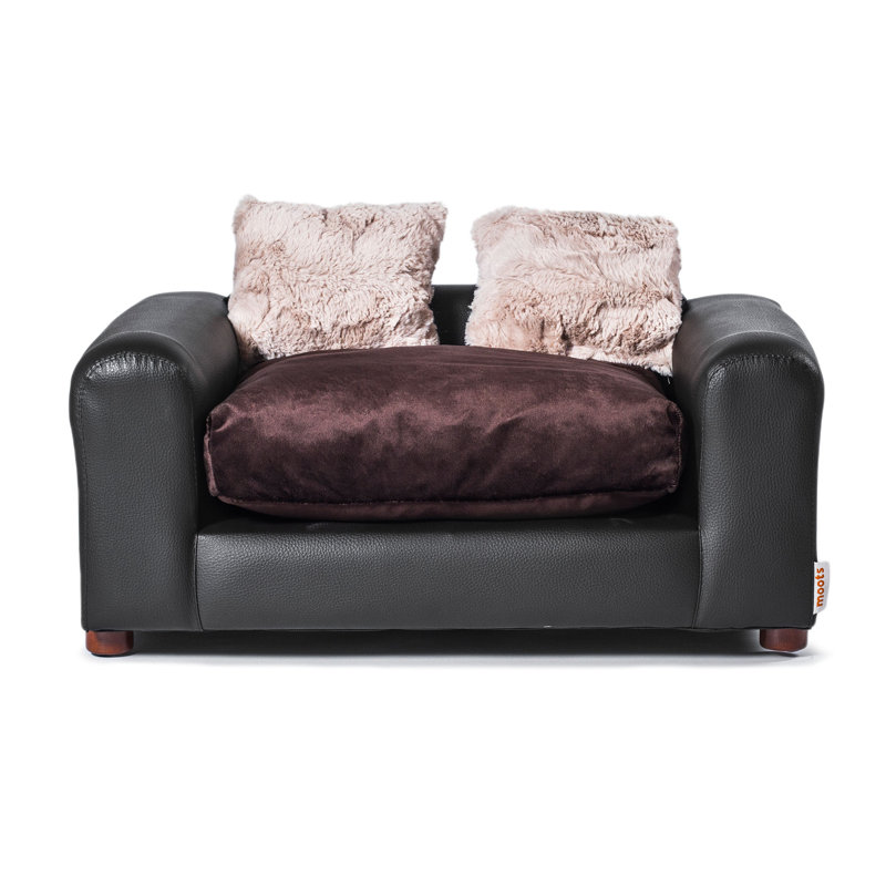 Orthopedic Memory Foam Pet Bed, Medium (28" W x 20" D x 12" H), Espresso