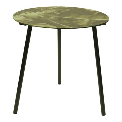 Cascades Glass Top End Table