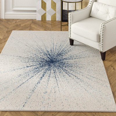 Tapis gris clair/bleu Cedillo