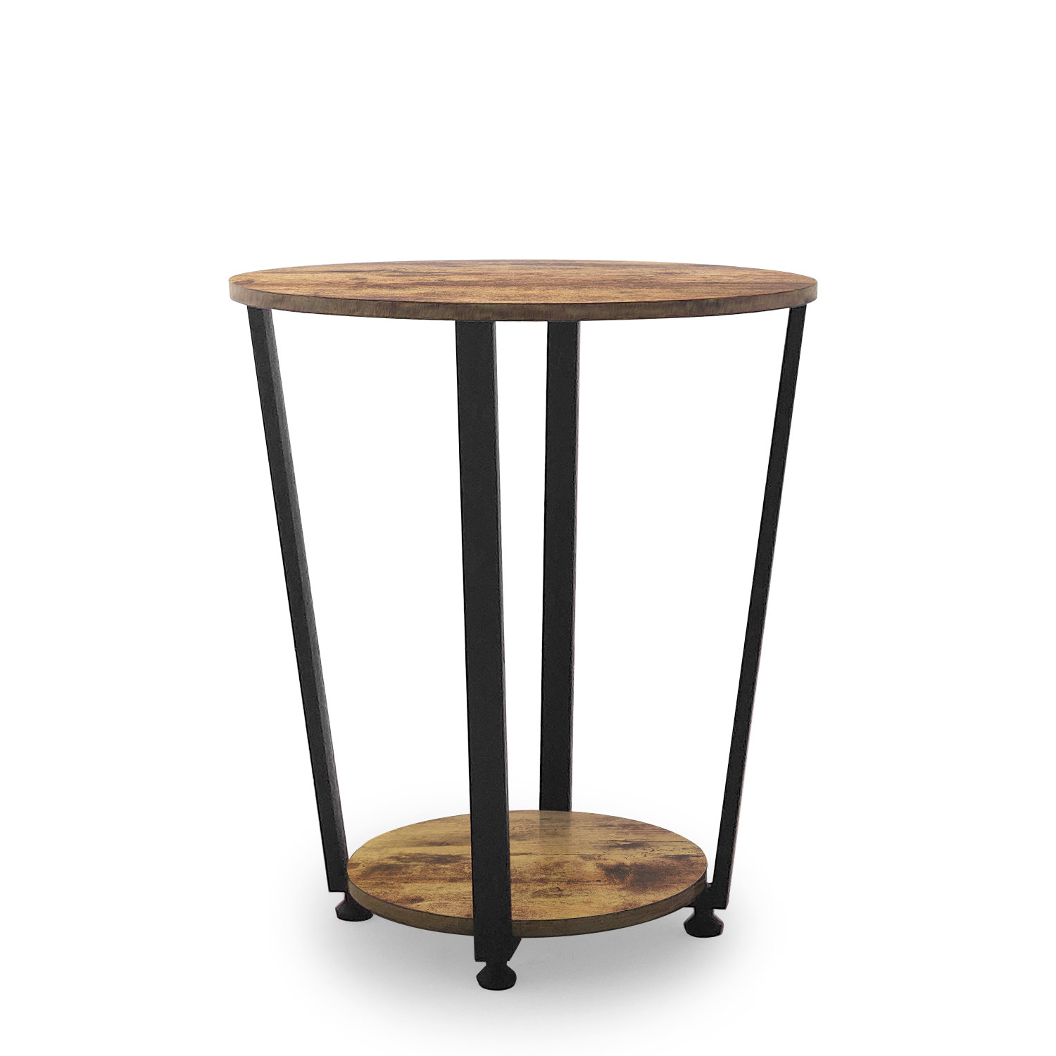 17 Stories Sonye Farmhouse Metal Base End Table with Storage | Wayfair