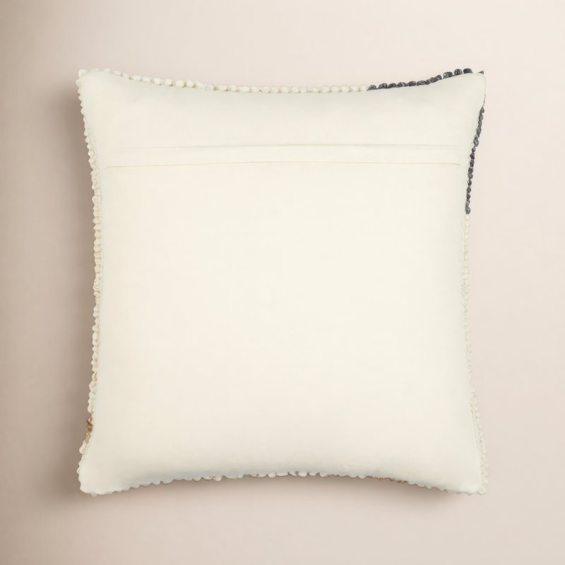 Sand Dunes Ombre Wool Blend Reversible Throw Pillow, 18"H x 18"W, Polyester