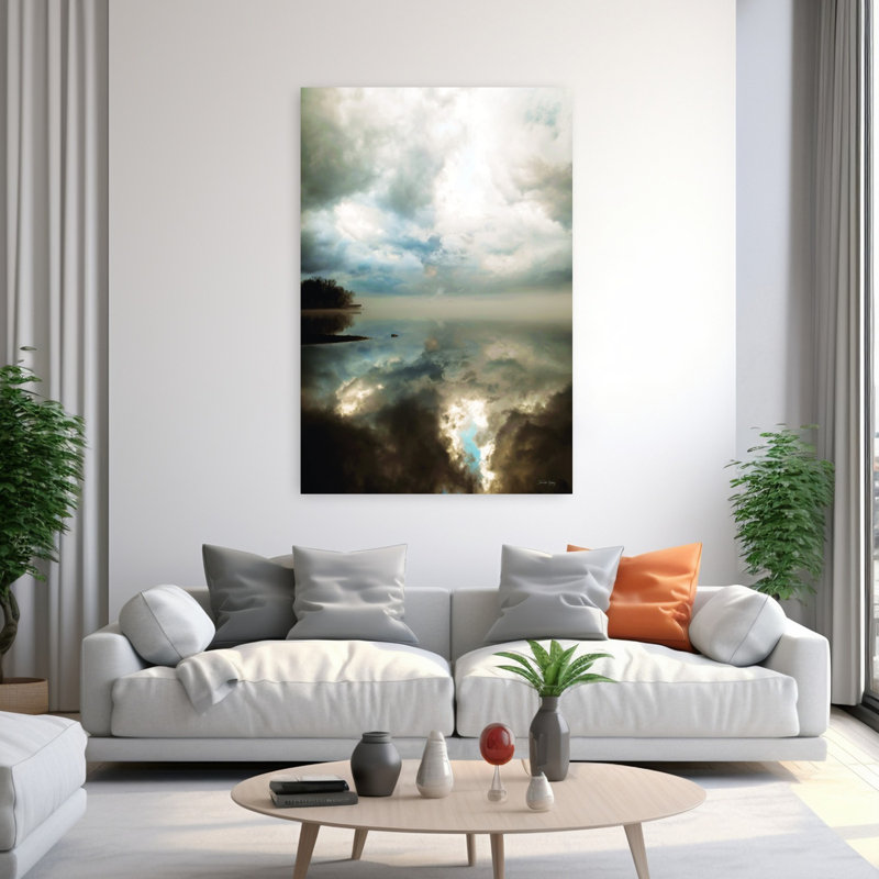 Art contemporain, paysage contemporain abstrait, art naturel, H 60 po x l 40 po