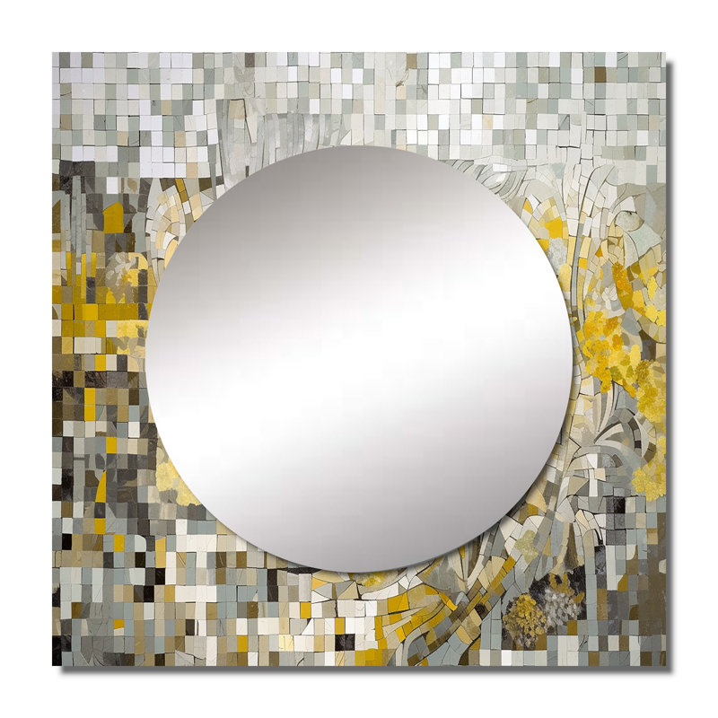 Miroir mural de salon Jeppe - Boho, 29 po x 29 po