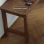 Bureau en bois de noyer clair en forme de L-108959866-108959863