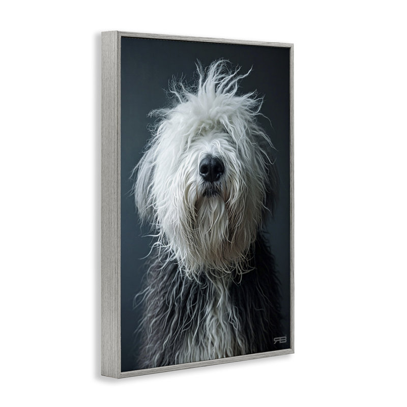 Shaggy Pup, estampe numérique par Roozbeh Bahramali, Estampe numérique Farmhouse, H 18 po x l 12 po