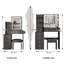 Ensemble de meuble-lavabo 29,2 po avec tabouret de chevet et tabouret