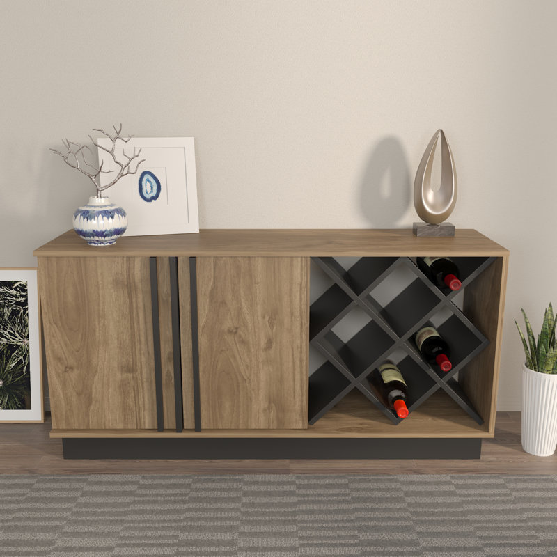 Ivonn 148cm W Sideboard, Brown/Black