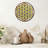 Handmade Decorative Wall Accessory, Green & Brown & White, 17.3 x 0.6 x 17.3 inches | 100% MDF with Moss (Thickness: 0.4 inches) | Unique Home Décor Piece, Natural Aesthetic for Living Room & Office Spaces