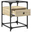 Ahlerich 40cm W Steel Bedside Table-1993902745