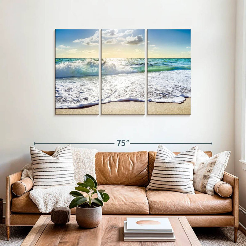 Gillard Rolling Beach Waves South Florida, H 36 po x l 57 po