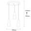 Luminaire suspendu à 3 lumières Henline