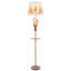 64" Rustic Antler Floor Lamp With Night Light & Tray